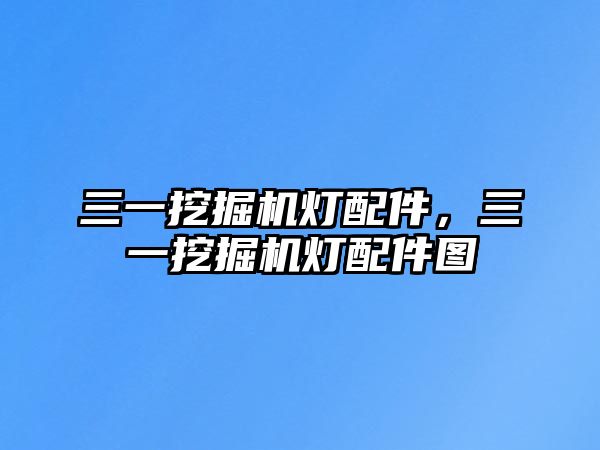 三一挖掘機燈配件，三一挖掘機燈配件圖