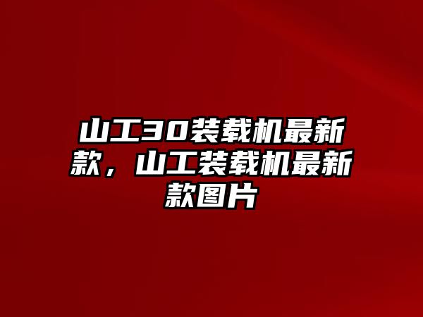 山工30裝載機(jī)最新款，山工裝載機(jī)最新款圖片