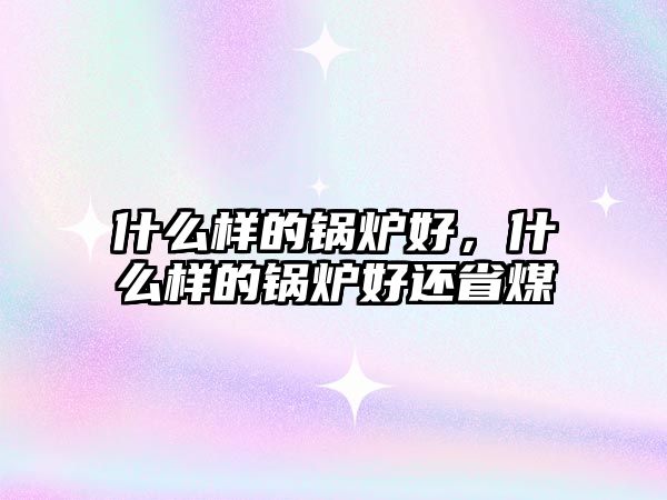 什么樣的鍋爐好，什么樣的鍋爐好還省煤