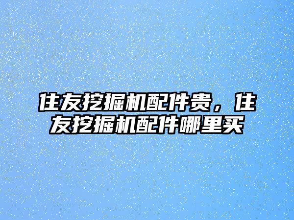 住友挖掘機(jī)配件貴，住友挖掘機(jī)配件哪里買