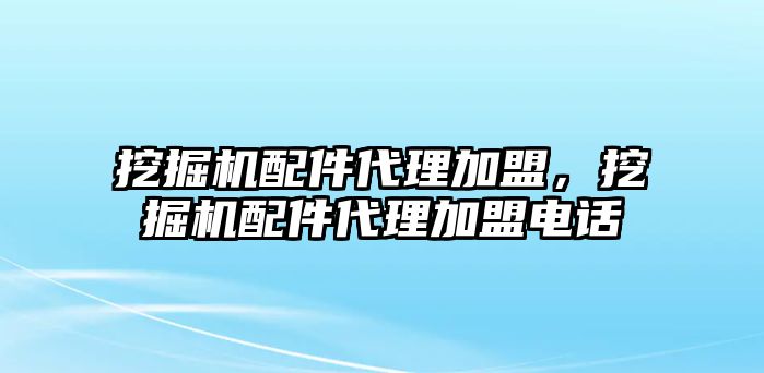 挖掘機(jī)配件代理加盟，挖掘機(jī)配件代理加盟電話