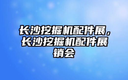 長(zhǎng)沙挖掘機(jī)配件展，長(zhǎng)沙挖掘機(jī)配件展銷會(huì)