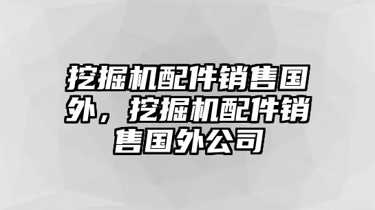 挖掘機(jī)配件銷售國(guó)外，挖掘機(jī)配件銷售國(guó)外公司