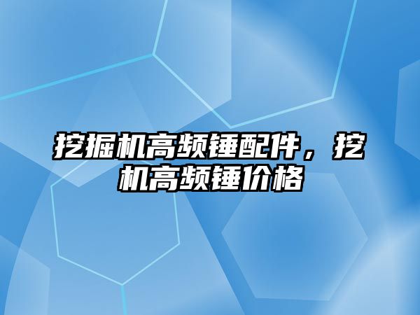 挖掘機高頻錘配件，挖機高頻錘價格