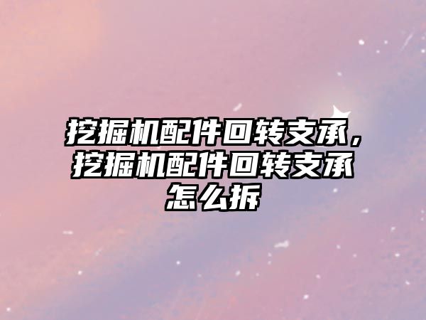 挖掘機配件回轉(zhuǎn)支承，挖掘機配件回轉(zhuǎn)支承怎么拆