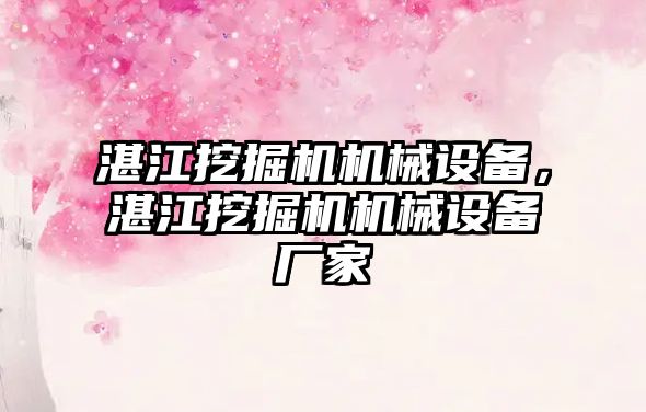 湛江挖掘機機械設(shè)備，湛江挖掘機機械設(shè)備廠家