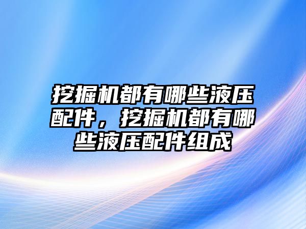 挖掘機都有哪些液壓配件，挖掘機都有哪些液壓配件組成