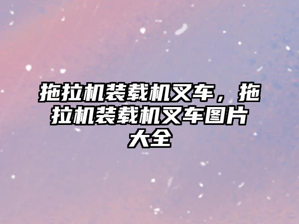 拖拉機(jī)裝載機(jī)叉車，拖拉機(jī)裝載機(jī)叉車圖片大全