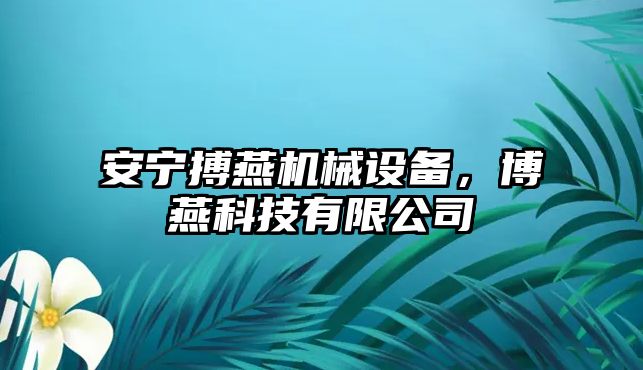 安寧搏燕機械設備，博燕科技有限公司