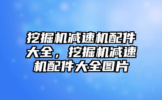 挖掘機減速機配件大全，挖掘機減速機配件大全圖片