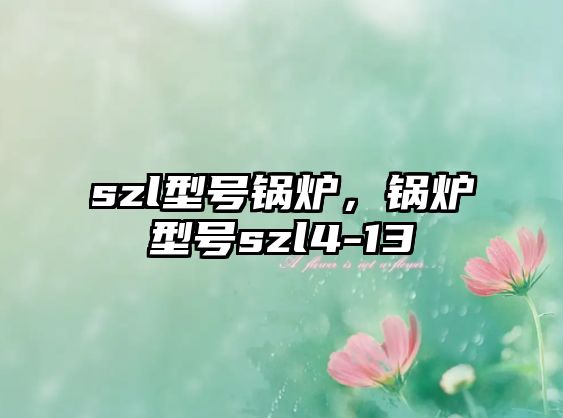 szl型號鍋爐，鍋爐型號szl4-13