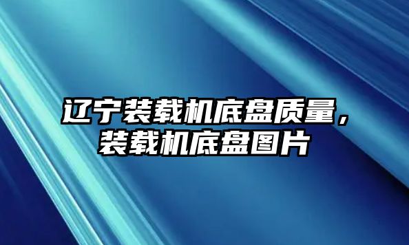 遼寧裝載機底盤質量，裝載機底盤圖片