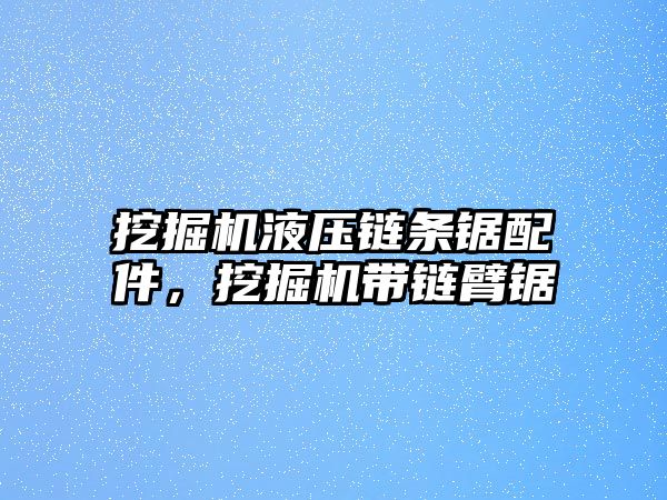 挖掘機液壓鏈條鋸配件，挖掘機帶鏈臂鋸