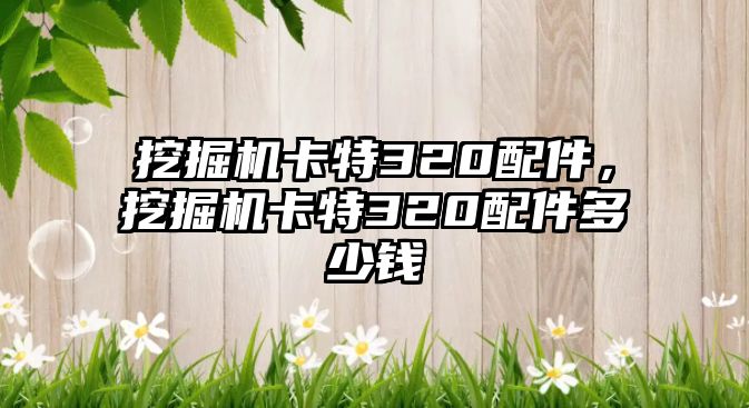 挖掘機卡特320配件，挖掘機卡特320配件多少錢