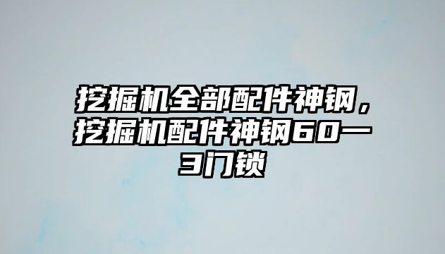 挖掘機(jī)全部配件神鋼，挖掘機(jī)配件神鋼60一3門鎖