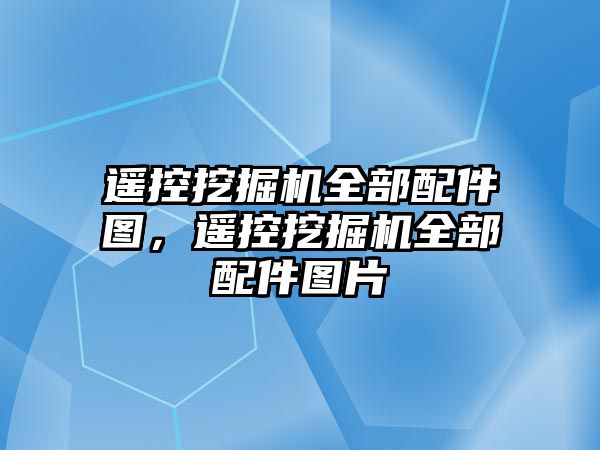 遙控挖掘機全部配件圖，遙控挖掘機全部配件圖片