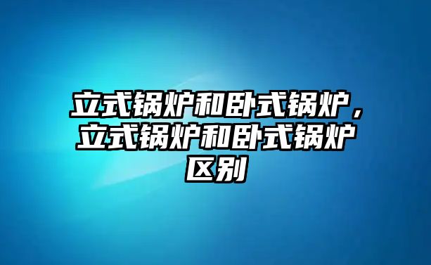 立式鍋爐和臥式鍋爐，立式鍋爐和臥式鍋爐區(qū)別