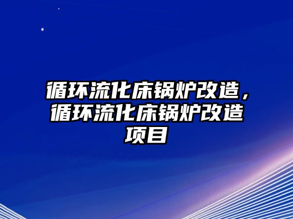 循環(huán)流化床鍋爐改造，循環(huán)流化床鍋爐改造項(xiàng)目