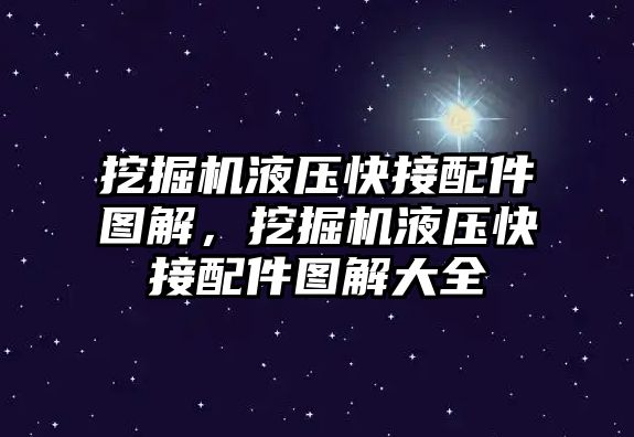 挖掘機液壓快接配件圖解，挖掘機液壓快接配件圖解大全