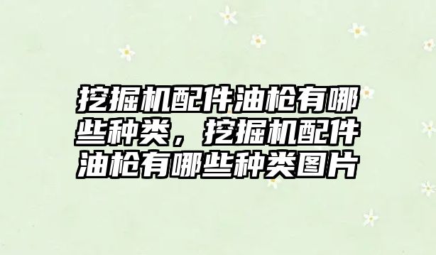 挖掘機配件油槍有哪些種類，挖掘機配件油槍有哪些種類圖片