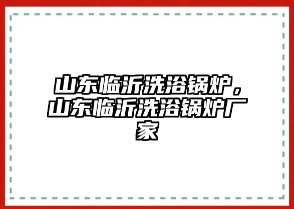 山東臨沂洗浴鍋爐，山東臨沂洗浴鍋爐廠家