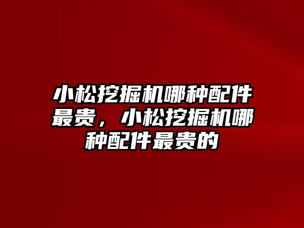 小松挖掘機哪種配件最貴，小松挖掘機哪種配件最貴的