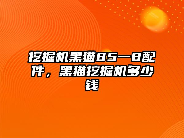 挖掘機(jī)黑貓85一8配件，黑貓挖掘機(jī)多少錢(qián)