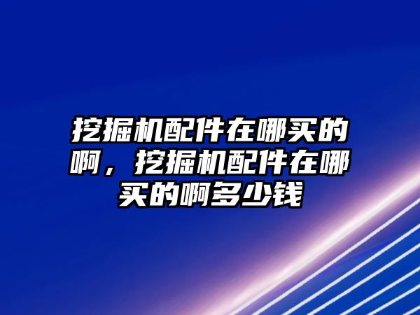 挖掘機配件在哪買的啊，挖掘機配件在哪買的啊多少錢