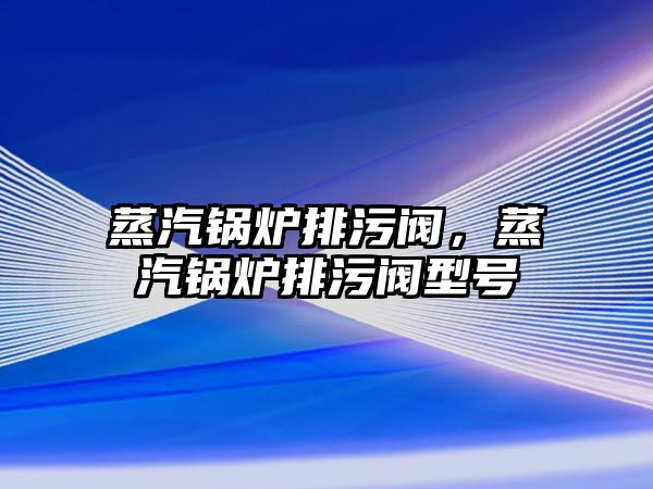 蒸汽鍋爐排污閥，蒸汽鍋爐排污閥型號(hào)