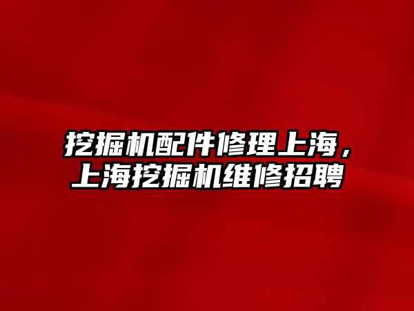 挖掘機配件修理上海，上海挖掘機維修招聘