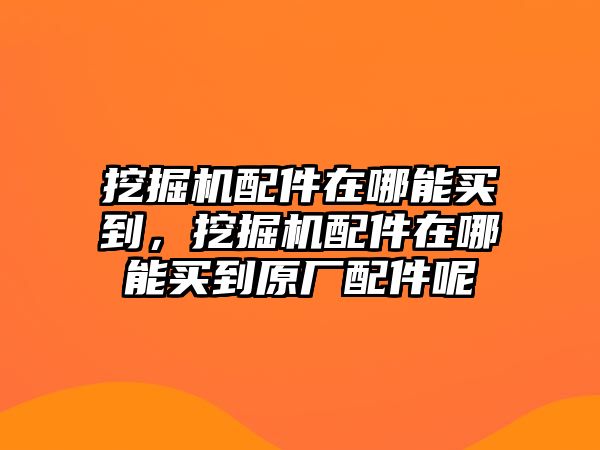 挖掘機配件在哪能買到，挖掘機配件在哪能買到原廠配件呢