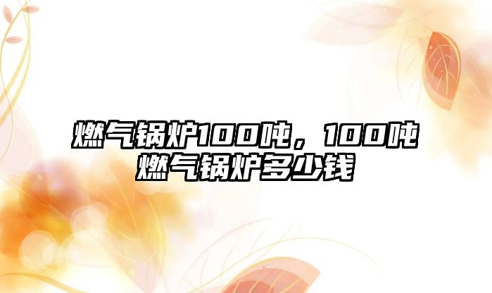 燃?xì)忮仩t100噸，100噸燃?xì)忮仩t多少錢