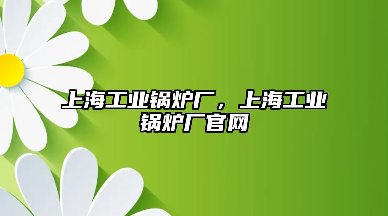 上海工業(yè)鍋爐廠，上海工業(yè)鍋爐廠官網(wǎng)