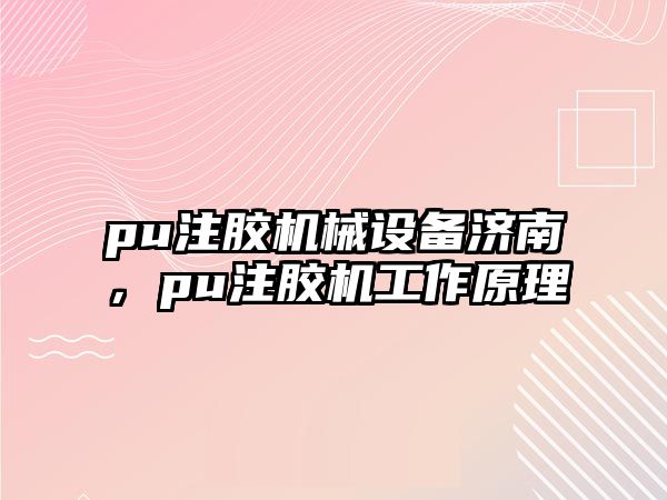 pu注膠機(jī)械設(shè)備濟(jì)南，pu注膠機(jī)工作原理