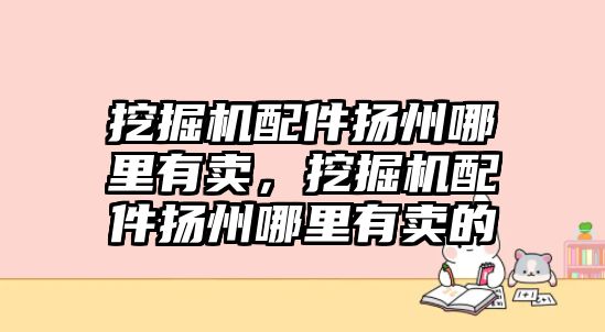 挖掘機配件揚州哪里有賣，挖掘機配件揚州哪里有賣的