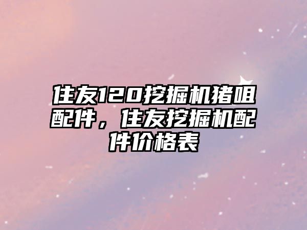 住友120挖掘機(jī)豬咀配件，住友挖掘機(jī)配件價(jià)格表