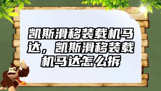 凱斯滑移裝載機(jī)馬達(dá)，凱斯滑移裝載機(jī)馬達(dá)怎么拆