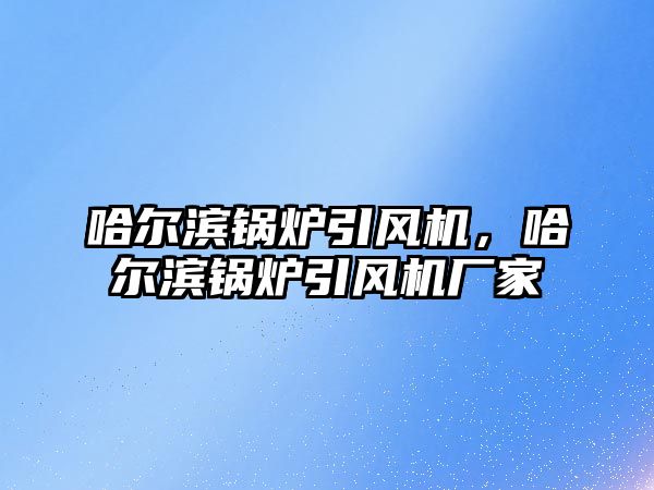 哈爾濱鍋爐引風機，哈爾濱鍋爐引風機廠家