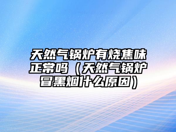 天然氣鍋爐有燒焦味正常嗎（天然氣鍋爐冒黑煙什么原因）