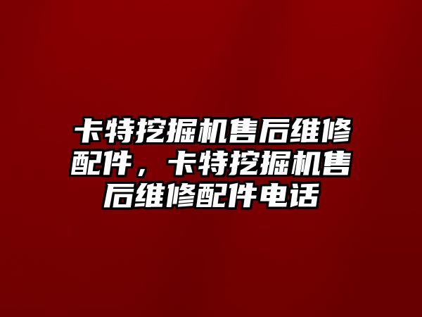 卡特挖掘機(jī)售后維修配件，卡特挖掘機(jī)售后維修配件電話