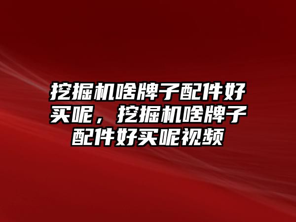 挖掘機啥牌子配件好買呢，挖掘機啥牌子配件好買呢視頻