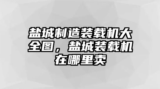 鹽城制造裝載機(jī)大全圖，鹽城裝載機(jī)在哪里賣