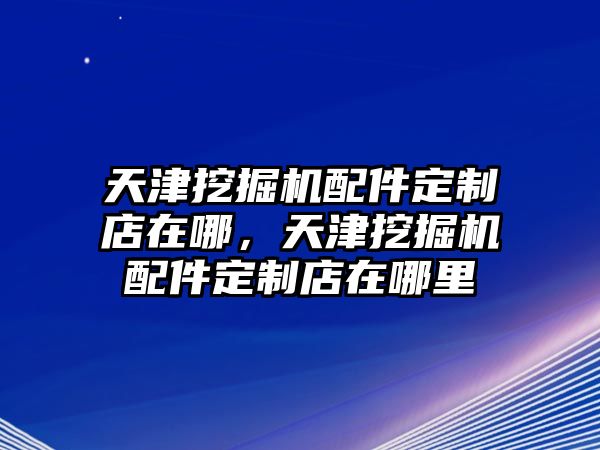 天津挖掘機(jī)配件定制店在哪，天津挖掘機(jī)配件定制店在哪里