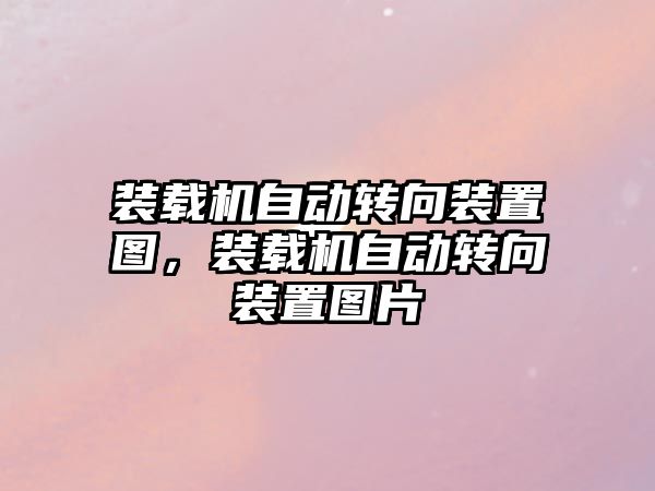 裝載機自動轉(zhuǎn)向裝置圖，裝載機自動轉(zhuǎn)向裝置圖片