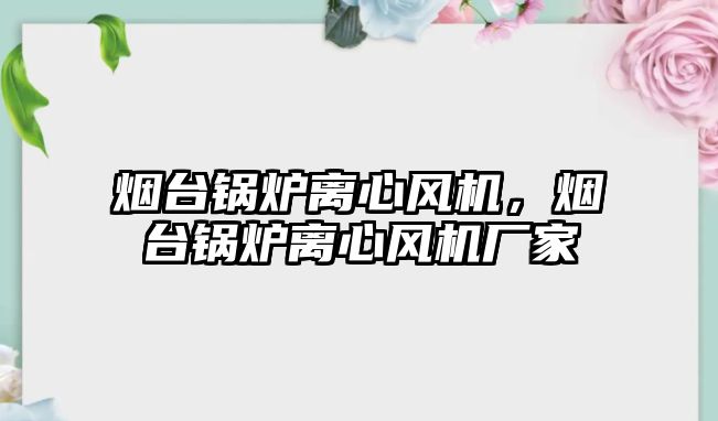 煙臺鍋爐離心風機，煙臺鍋爐離心風機廠家