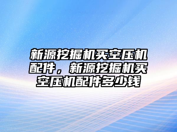 新源挖掘機(jī)買空壓機(jī)配件，新源挖掘機(jī)買空壓機(jī)配件多少錢