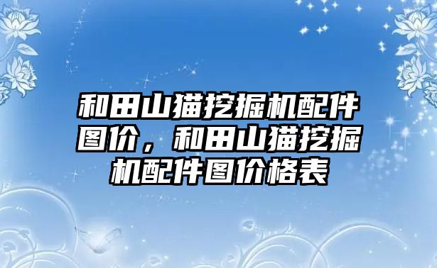 和田山貓挖掘機配件圖價，和田山貓挖掘機配件圖價格表