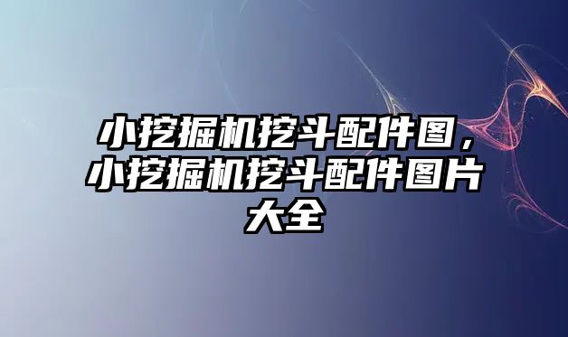 小挖掘機挖斗配件圖，小挖掘機挖斗配件圖片大全