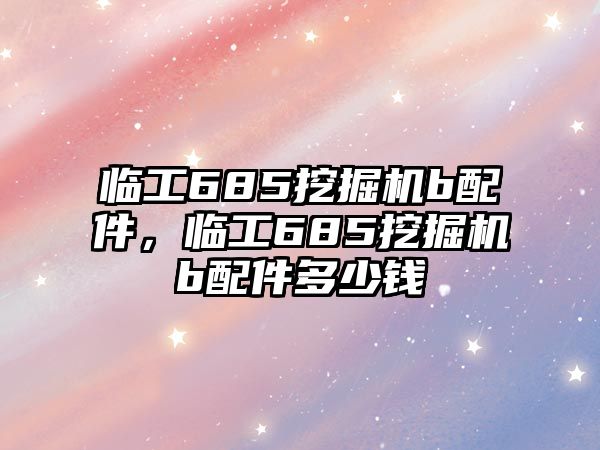 臨工685挖掘機(jī)b配件，臨工685挖掘機(jī)b配件多少錢