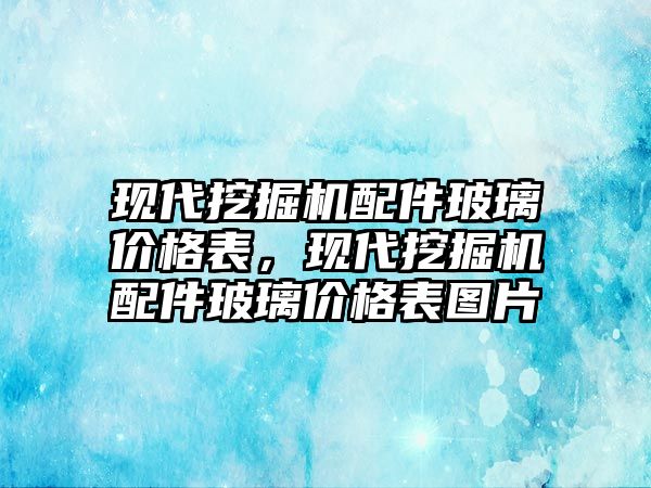 現(xiàn)代挖掘機配件玻璃價格表，現(xiàn)代挖掘機配件玻璃價格表圖片